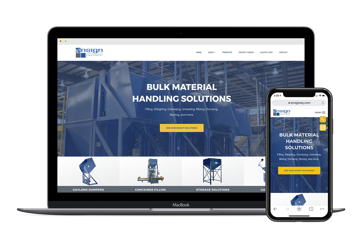 Ensign Equipment website