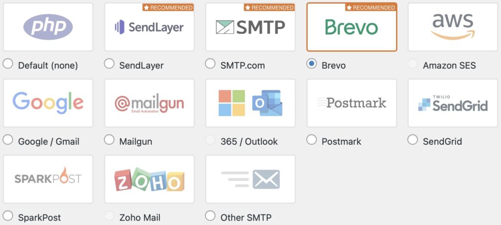 WP Mail SMTP Mailers